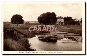 Chatillon sur Loire Old Postcard L & # 39ecluse the Attic