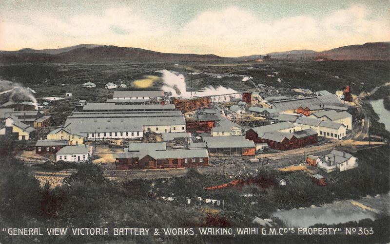 General View Victoria Battery & Works, Waikino, Waihi, New Zealand, Unused