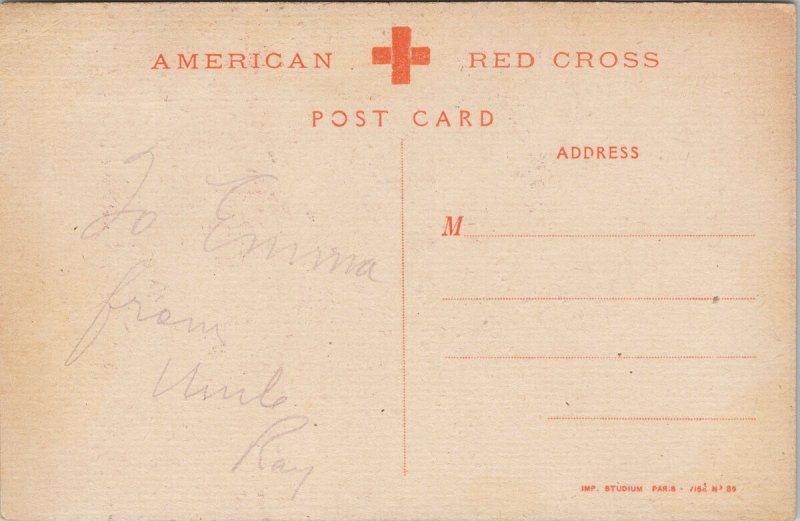 Independence Day July 4th 1918 Paris France American Red Cross Postcard G23 