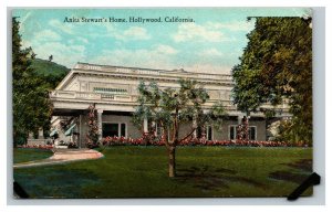 Vintage 1920's Postcard Home of Film Star Anita Stewart Hollywood California