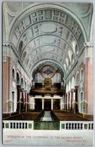 Richmond Virginia c1910 Postcard Interior Cathedral Of The Sacred Heart