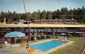 Alamo Plaza motel court Ga., USA Swimming Pool 1964 