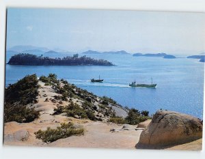 Postcard Washuzan Tatokai from the mountainside, Setonaikai National Park, Japan