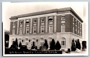 RPPC US Post Office Lawton OK C1930s Postcard Z4