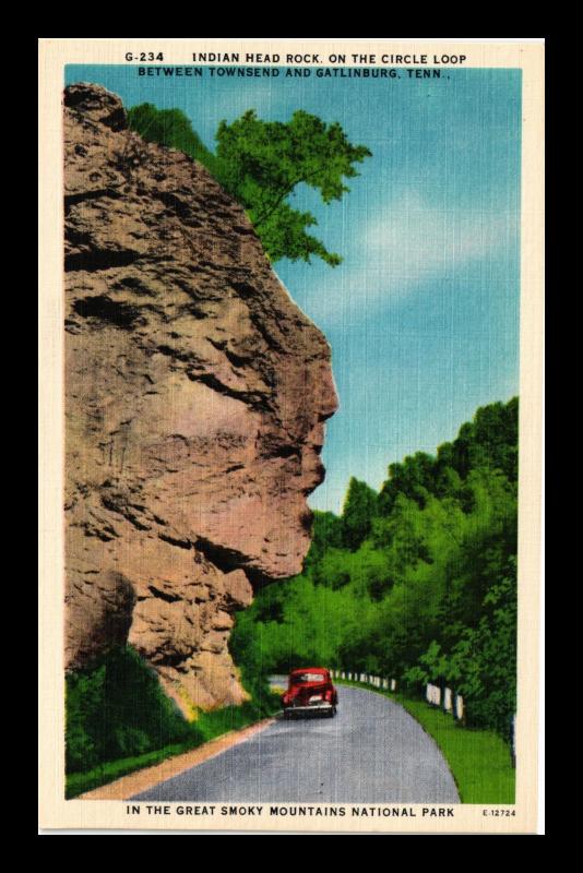 INDIAN HEAD ROCK GREAT SMOKY MOUNTAINS TENNESSEE