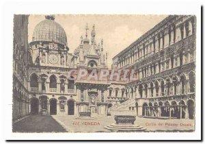 italy italia Venezia Old Postcard Cortila del Palazzo Ducale