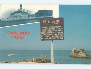 Unused Pre-1980 THREE VIEWS ON CARD Cape May New Jersey NJ ho7785