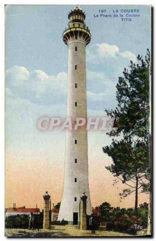 Old Postcard Lighthouse Coubre Coubre