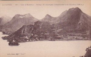 France Lac d'Annecy Duingt les Montagnes d'Entrevernes et le Charbon