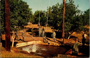 Vtg 1950 Soldiers Training Lackland Air Force Base San Antonio Texas TX Postcard