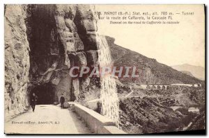 Old Postcard Annot Tunnel On The Road From The Cascade Caffarels