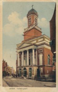 Netherlands Leiden Hartebrugkerk Vintage Postcard 07.53