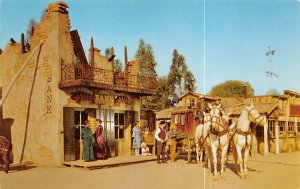 Miner's Bank Ghost Town Buena Park, California USA View Postcard Backing 