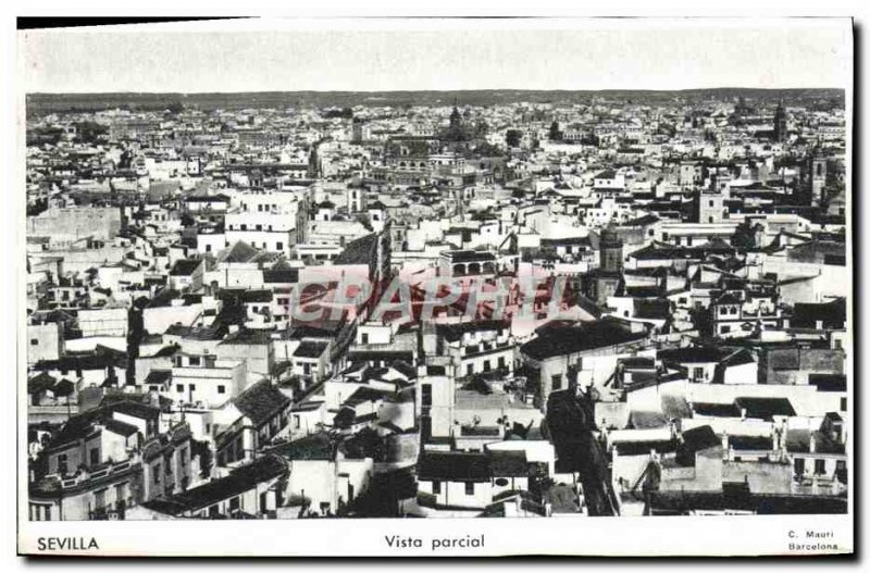 Old Postcard Sevilla Vista Parcial