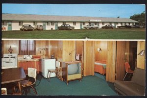 PEI Prince Edward Island CAVENDISH Seaside Motel just off Route 6 cars - Chrome