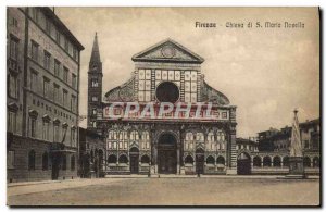 Postcard Old Chiesa Di Firenze S Maria Novella