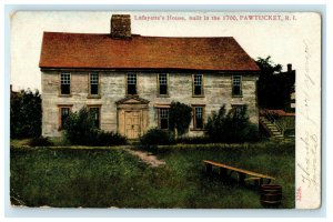 1907 Lafayette's House Pawtucket Rhode Island RI Posted Antique Postcard 