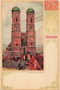 MÜNCHEN MUNICH GERMANY~FRAUENKIRCHE~1900s POSTCARD