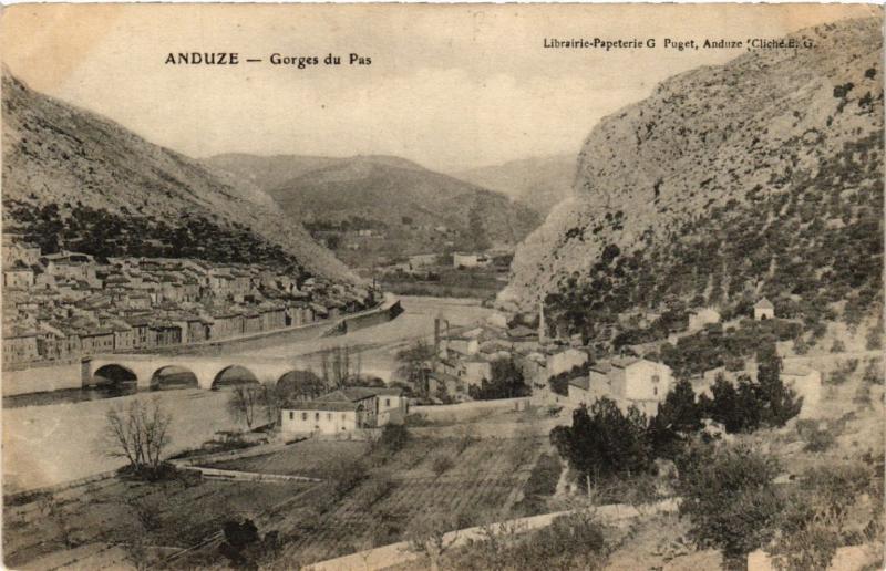 CPA ANDUZE - Gorges du Pas (459077)