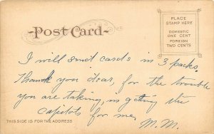 Stanford California 1906 Postcard University Memorial Arch Looking West