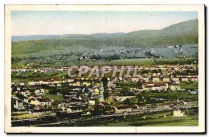 Old Postcard Amberieu en Bugey Ain general view