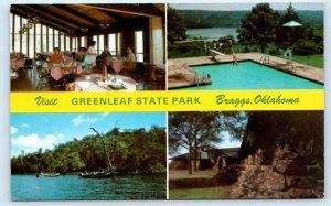 BRAGGS, OK Oklahoma ~ GREENLEAF STATE PARK  c1960s Muskogee County Postcard