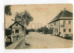 271269 CZECH SVIJANY PODOLI street fr bridge Vintage postcard