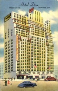 Hotel Dixie  - New York City Postcards, New York NY Postcard