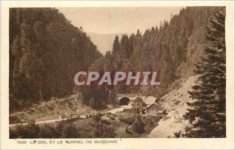 Old Postcard The Pass and Tunnel Bussang