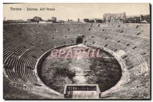 Old Postcard Genova Dell Interno Arena