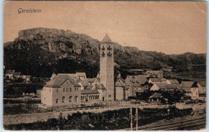 c1913 Gerolstein Germany Erlöserkirche Church Postcard Munterley Dolomites Eifel