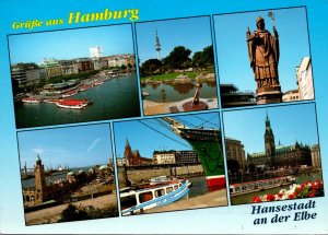 Germany Hamburg Gruesse With Multi View 1995