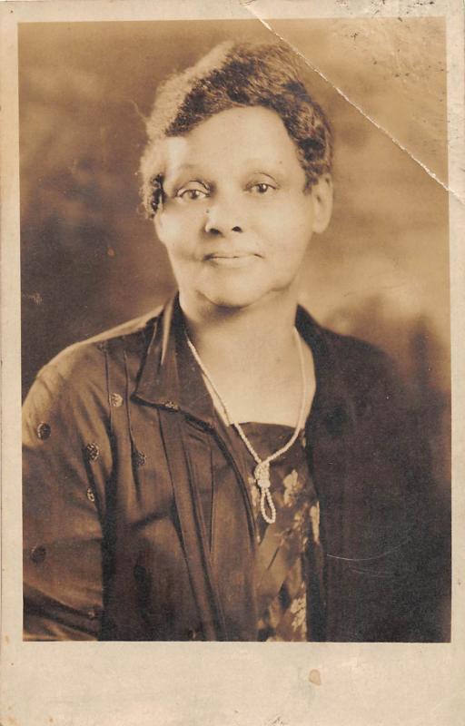 D97/ Black Americana Postcard 1928 Real Photo RPPC Woman Mother 7