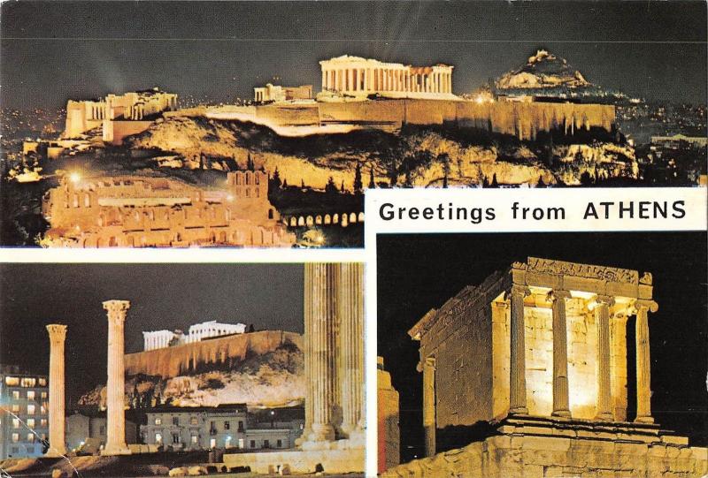 BT3394 athens acropolis by night       Greece