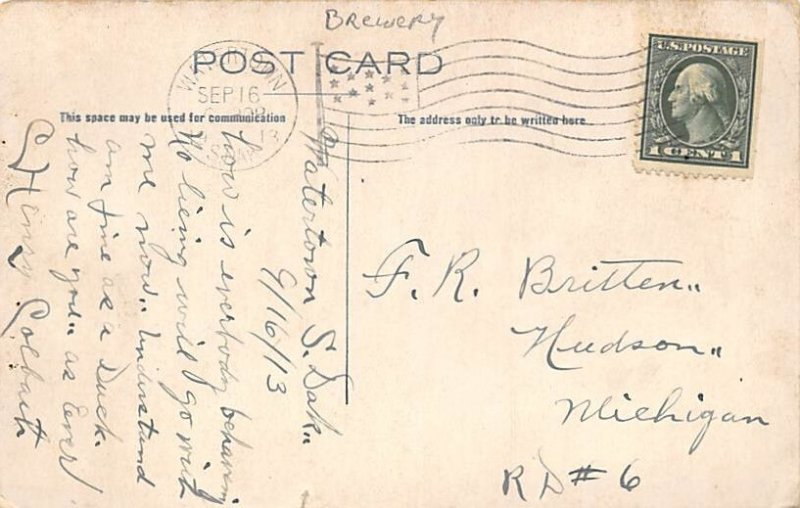 Wet or Dry Brewery 1913 