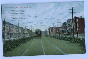 Railroad Postcard East State Street Harrisburg PA 1913