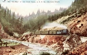 The “Old Man” of Cow Creek on S.P. Railway. Southern Oregon