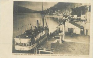 Alaska Ketchikan Waterfront Ryus Drug Illa Rohliff''s RPPC Photo Postcard22-6360