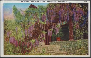 WISTERIA COVERED HOME PASADENA CALIFORNIA