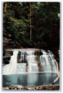 c1910 Fairies Cascade Falls River Lake Havana Glen New York NY Vintage Postcard