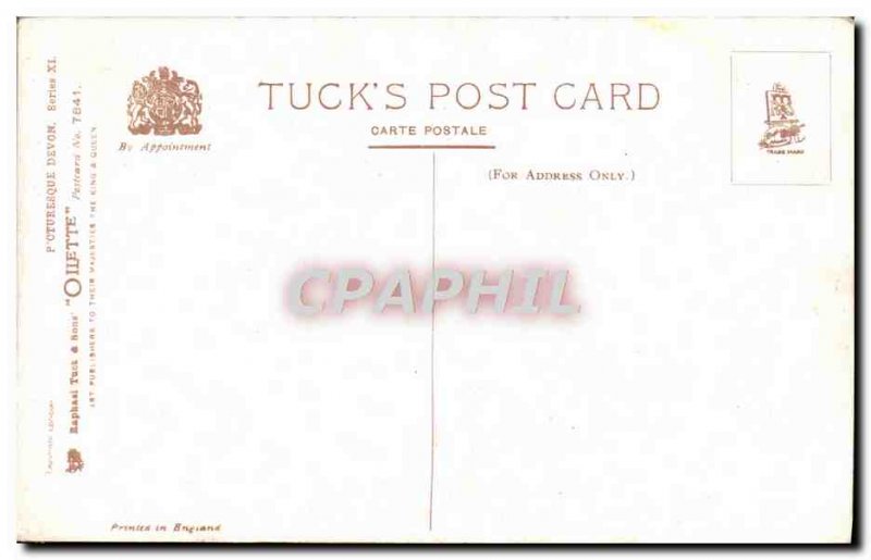 Devon Old Postcard A Sunset