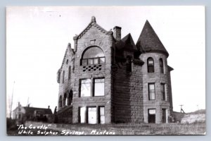K3/ White Sulpher Springs Montana RPPC Postcard c1950s The Castle  289
