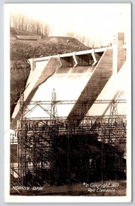 Norris Dam Tennessee Hydroelectric & Flood Control Structure RPPC Photo Postcard