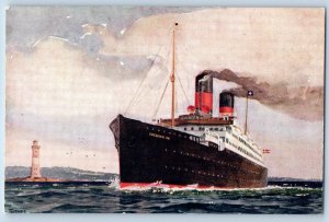 Denmark Postcard Skandinavien-Amerika Linien SS Frederik c1920's Antique