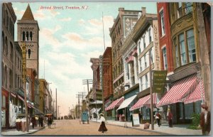 TRENTON NJ BROAD STREET ANTIQUE POSTCARD