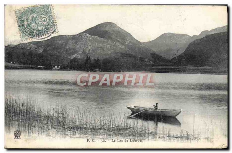 Old Postcard Lac De Lourdes