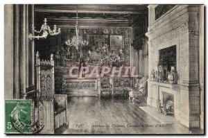 Old Postcard Pau Interior Chamber of Chateau D Henry Albert