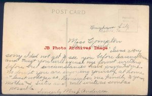 Greetings from Brigham City Utah, Silk Large Letter Postcard