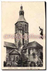 Old Postcard Civray (Vienne) Apse of the Church of Saint Nicolas