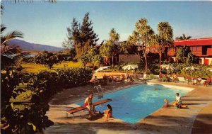 Hilo Hawaii 1960s Postcard Poolside at Naniloa Hotel